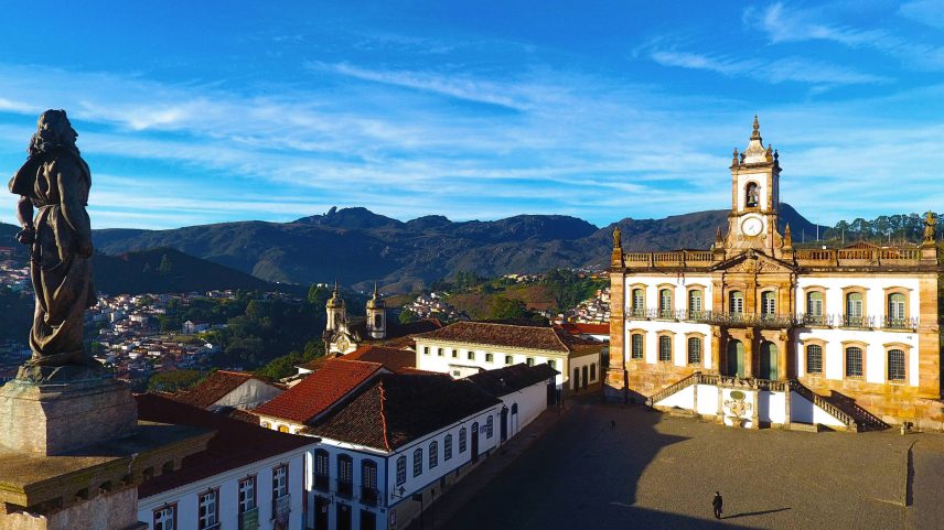 Vista do Museu da Inconfidência, localizado da praça Tiradentes, em Ouro Preto (MG) (Foto: Peterson Bruschi /Secretaria de Turismo de Ouro Preto)