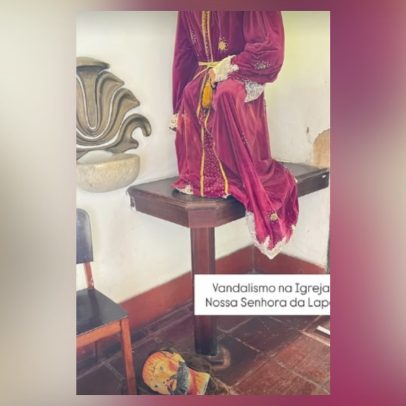 Igreja centenária de Nossa Senhora da Lapa é vandalizada e assaltada em Campos