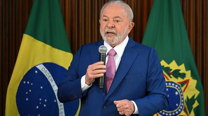 Presidente Luiz Inácio Lula da Silva durante primeira reunião de seu Gabinete em Brasília (Foto: Evaristo Sá/AFP)