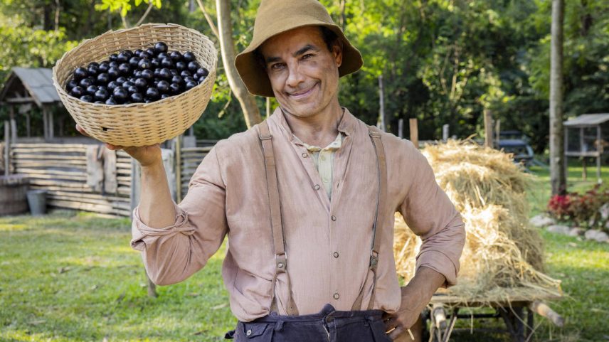 Anderson Di Rizzi como Zé dos Porcos em 'Êta Mundo Melhor' (Foto: Fábio Rocha/Globo)