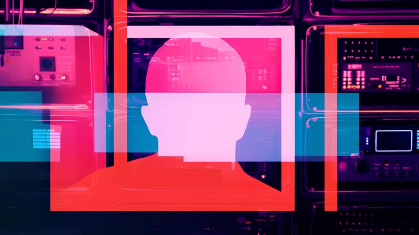 Silhueta de um homem no centro da ilustração com equipamentos eletrônicos e efeitos visuais em volta dele. (Foto: TensorSpark/Adobe Stock)