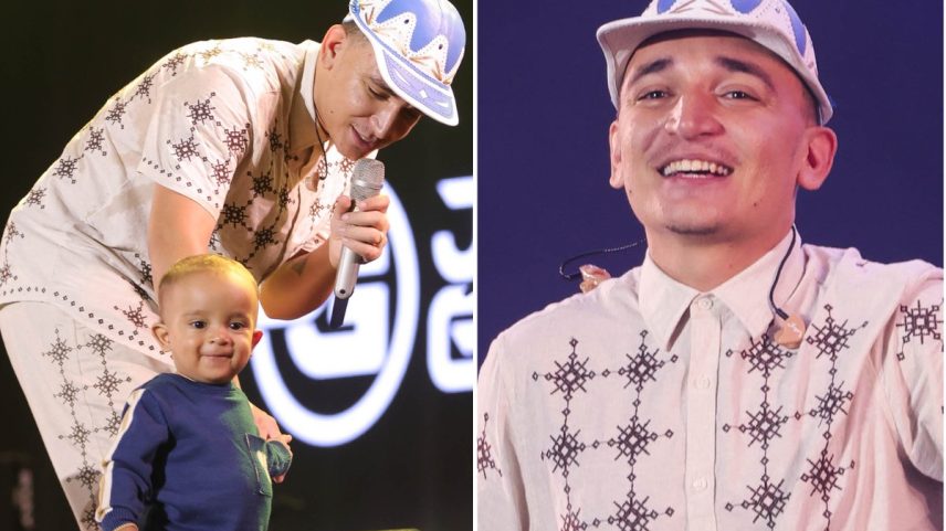 João Gomes encanta ao levar o filho para o palco do São João de Caruaru (Foto: Brazil News)