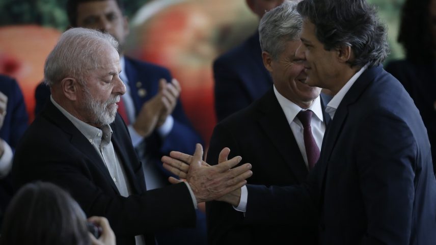 Lula e Haddad em evento do Plano Safra (Foto: Cristiano Mariz/Agência O Globo)