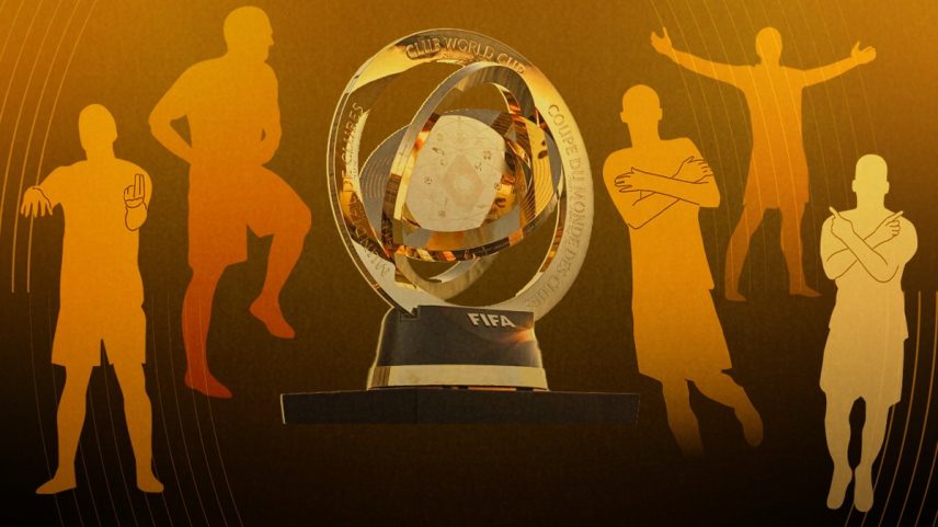 Quem está comemorando? Tente acertar os autores das comemorações mais icônicas do Mundial de Clubes (Foto: Editoria de Arte)