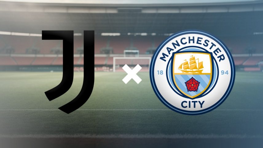 Juventus x Manchester City (Foto: Editoria de Artes)