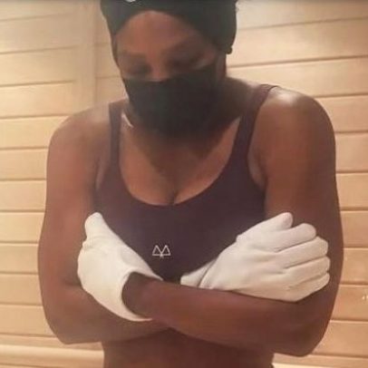 Serena Williams desafia seus limites em sessões de crioterapia intensiva