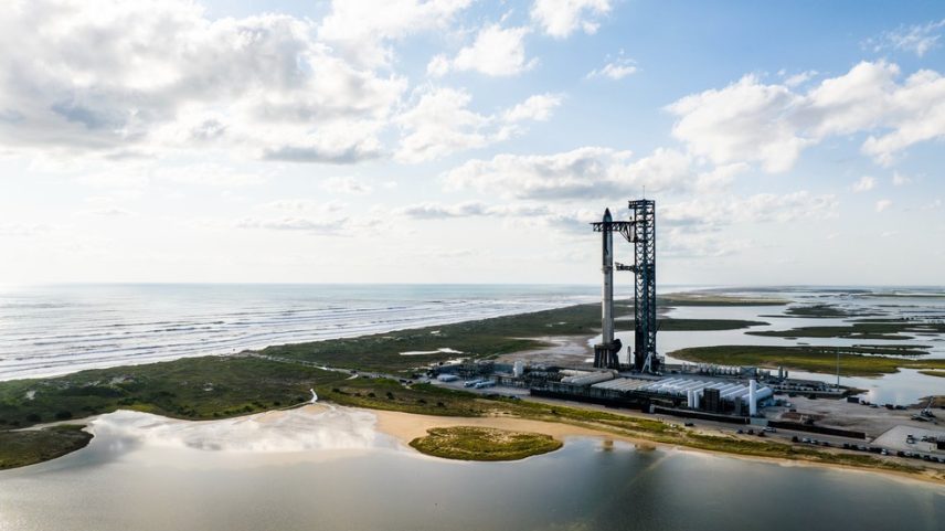 Starship, nave mais poderosa do mundo, em foto divulgada em 11 de outubro de 2024 (Foto: Divulgação/SpaceX)