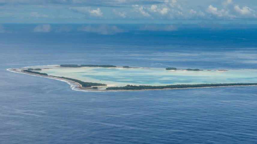 Vista aérea de Tuvalu (Foto: Michael Runkel / Robert Harding Premium / robertharding via AFP)