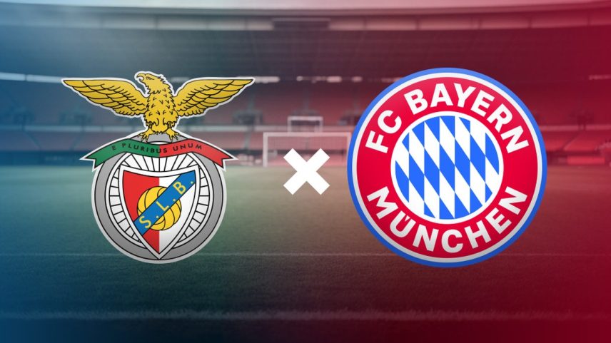 Benfica e Bayern de Munique (Foto: Editoria de Arte)