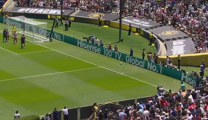 Rose Bowl teve 80 mil espectadores em PSG x Atlético (Foto: Reprodução)