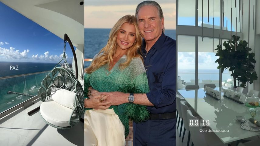 Luxo à beira-mar: apartamento de Ana Paula Siebert e Roberto Justus em Miami continua à venda (Foto: Reprodução Instagram)