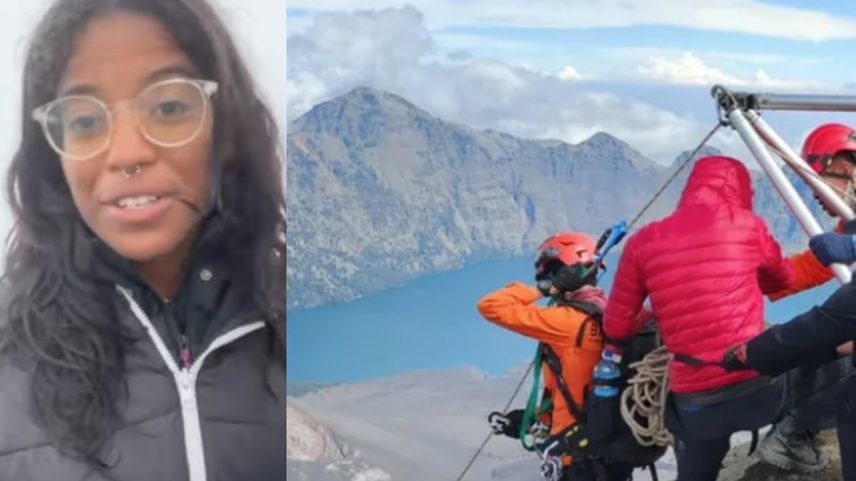 Equipes buscam por Juliana Marins, que caiu durante trilha no Monte Rinjani (Foto: Instagram)