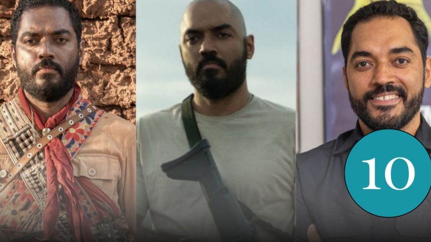 Thomás Aquino, brilhando em 'Guerreiros do Sol', 'DNA do crime' e 'Vale tudo' (Foto: Reprodução)