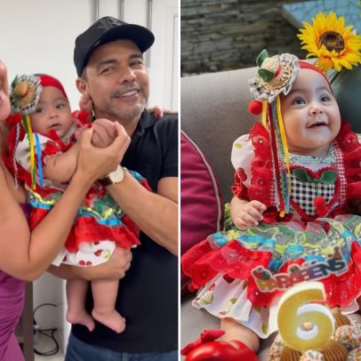 Graciele e Zezé comemoram 6 meses da filha com festa junina e vídeo especial