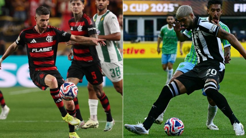 Flamengo e Botafogo se destacaram na primeira rodada do Mundial de Clubes (Foto: Franck Fife/AFP e Pablo Porciuncula/AFP)