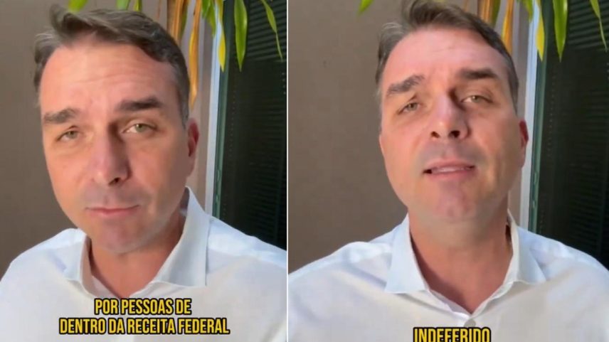 Flávio Bolsonaro comenta sobre operação da PF e Abin (Foto: Reprodução/X Flavio Bolsonaro)