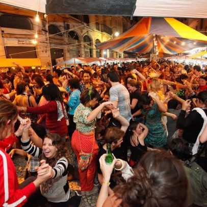 São João no Beco das Sardinhas traz casamento, corrida do saco e muita música