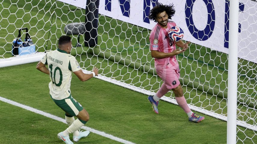 Paulinho celebra gol pelo Palmeiras (Foto: Marco Bello/REUTERS)