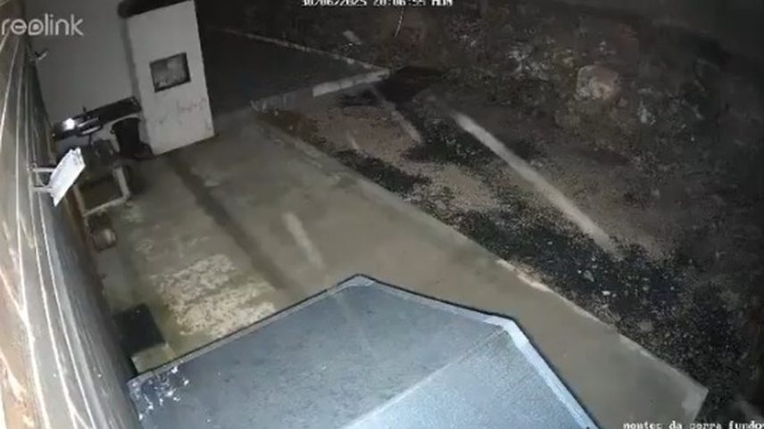 São Joaquim registrou neve fraca nesta segunda-feira (Foto: Reprodução)
