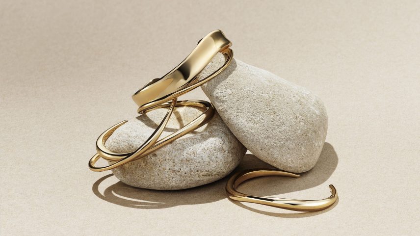 Peças de ouro reciclável e diamantes de laboratório (Foto: Pandora/Divulgação)