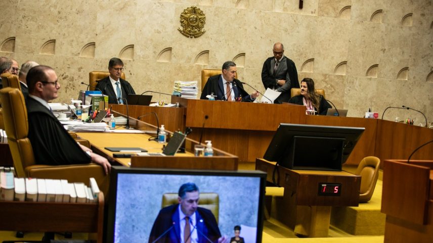 Plenário do STF durante julgamento sobre responsabilização das redes sociais (Foto: Brenno Carvalho / Agência O Globo)