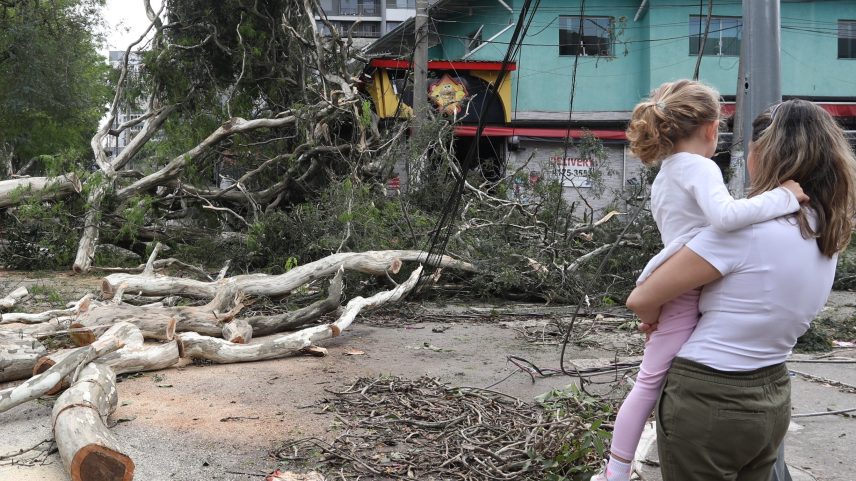 O temporal, seguido de vento forte, que atingiu a capital paulista, derrubou árvores em outubro de 2024 (Foto: RENATO S. CERQUEIRA/ATO PRESS/ESTADÃO CONTEÚDO)
