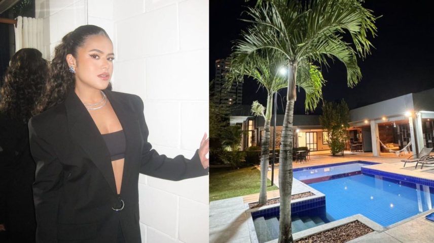 Maisa Silva se prepara para deixar a mansão cinematográfica que alugou na Barra da Tijuca, Zona Oeste do Rio (Foto: Reprodução/Redes sociais)