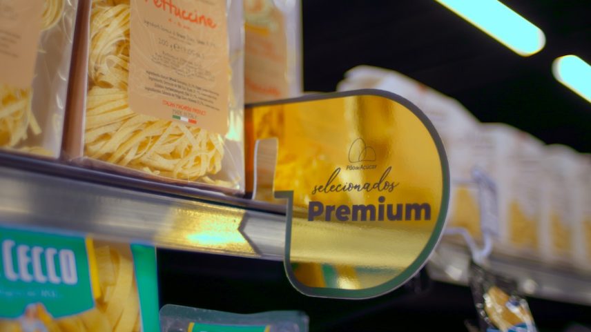 Gôndola de produtos selecionados em loja do Pão de Açúcar (Foto: Divulgação)