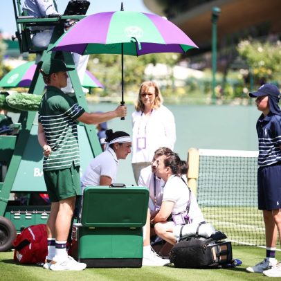 Ex-número 2 do mundo desiste de partida em Wimbledon por causa do calor intenso