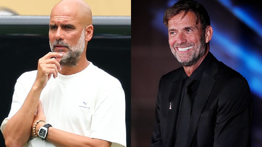Guardiola e Klopp: muitas lutas enquanto eram técnicos na Premier League, por melhores condições de trabalho (Foto: Rich Graessle/Icon Sportswire; Martin Rickett/PA Images/Getty Images)