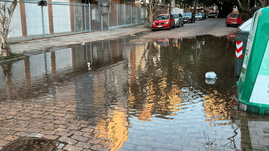 25.jun.2025 - bairro Praia de Belas, em Porto Alegre (Foto: Reprodução/X)