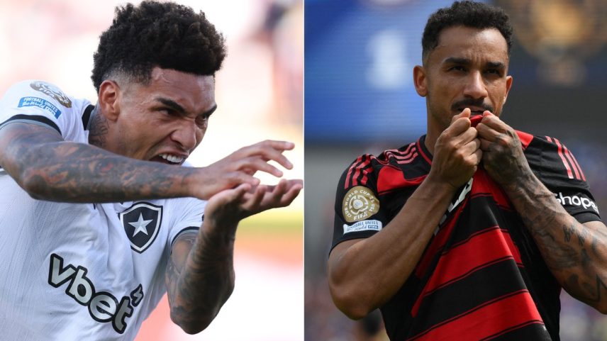 Botafogo e Flamengo mostram à Europa que o 'outro' também joga bola (Foto: Vítor Silva/Botafogo e David Ramos/Getty Images/AFP)