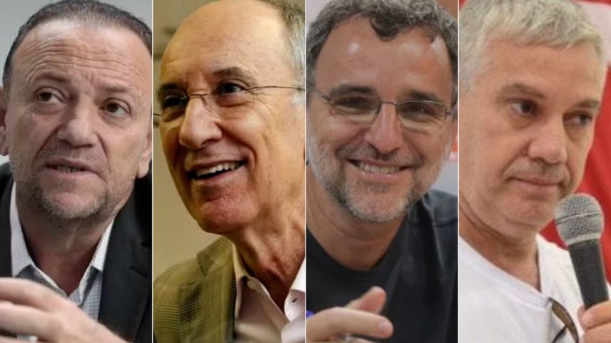 Edinho Silva, Rui Falcão, Valter Pomar e Romênio Pereira — Foto: Cristiano Mariz/Agência O Globo, Givaldo Barbosa e Agência PT