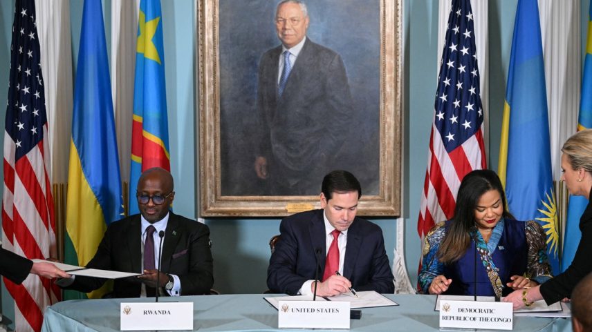 Este é apenas o começo, não o fim: Ruanda e República Democrática do Congo assinam acordo para dar fim a conflito (Foto: MANDEL NGAN)