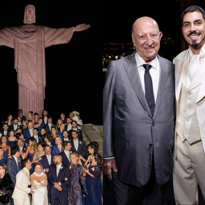 Gabriel David celebra casamento com Giovanna Lancellotti aos pés do Cristo