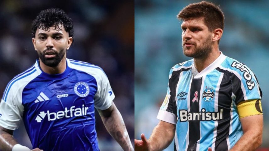Gabigol e Walter Kannemann (Foto: Gustavo Aleixo/Lucas Uebel)
