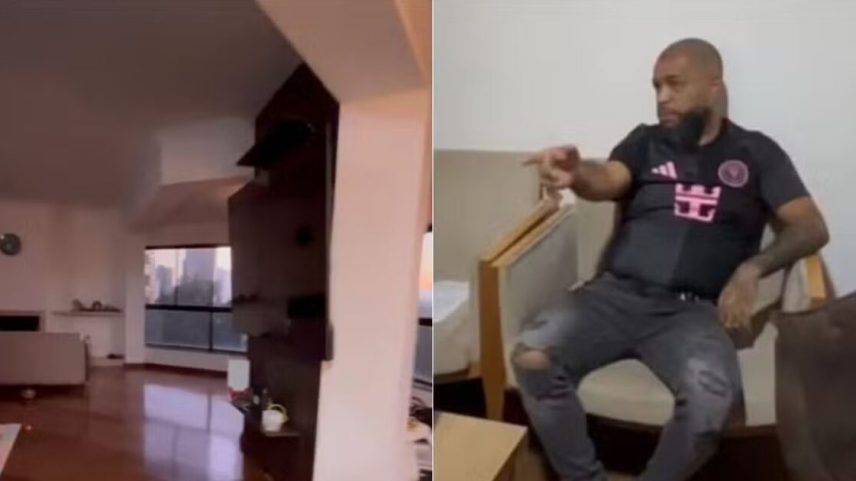 Alex Amaro de Oliveira, conhecido como Barba, foi preso durante uma operação da Polícia Civil de Santos (SP) em um apartamento de alto padrão no bairro Morumbi, em São Paulo. (Foto: POLICIA CIVIL)