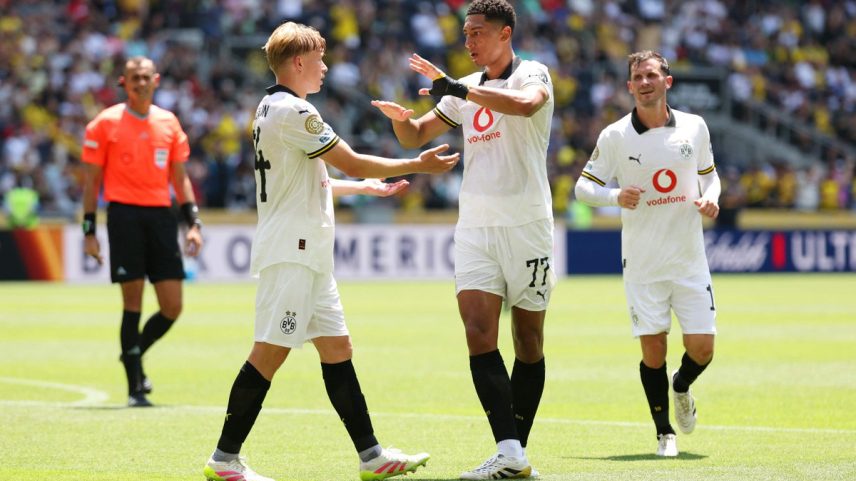 Borussia Dortmund ganha a primeira no Mundial de Clubes (Foto: Michael Reaves/Getty Images/AFP)