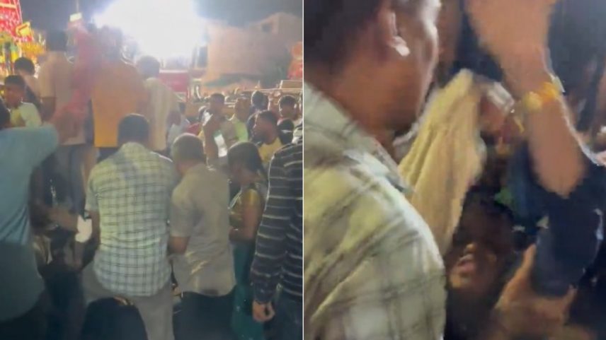Tumulto em festival hindu superlotado deixa ao menos três mortos e dezenas de feridos na Índia (Foto: Reprodução/X)