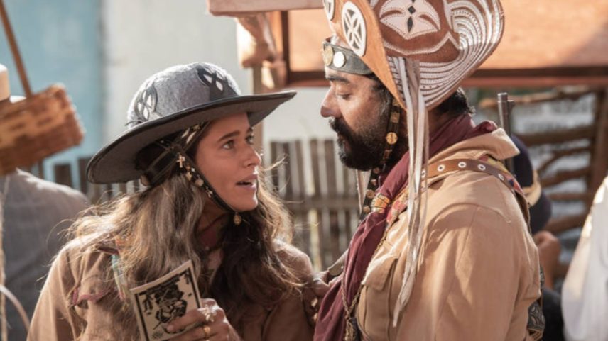 Isadora Cruz e Thomás Aquino em 'Guerreiros do Sol' — Foto: Estevam Avellar/Globo