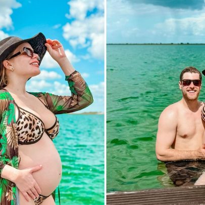 Paulinha Leite mostra barrigão da gravidez de gêmeos e encanta fãs nas redes sociais