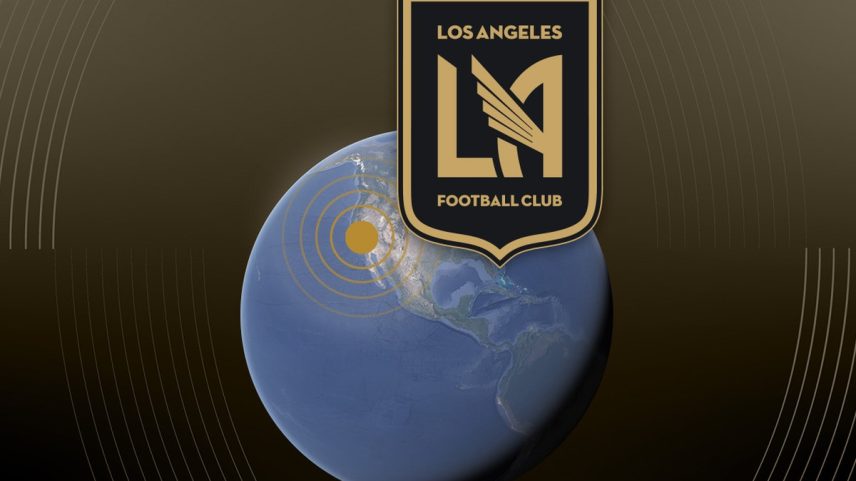 Olhar de lá: Los Angeles FC, rival do Flamengo (Foto: Editoria de Arte)