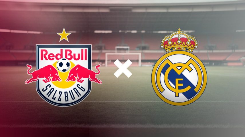 RB Salzburg x Real Madrid — Foto: Editoria de Arte