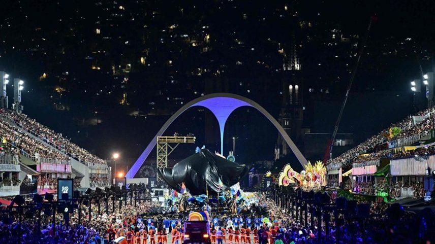 Sapucaí nos desfiles do carnaval de 2025 (Foto: Agência O Globo)