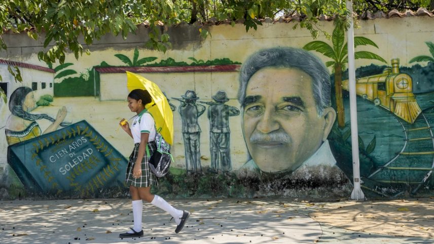 Mural no Parque Lineal Macondo, em Aracataca, na Colômbia (Foto: Nathalia Angarita/The New York Times)