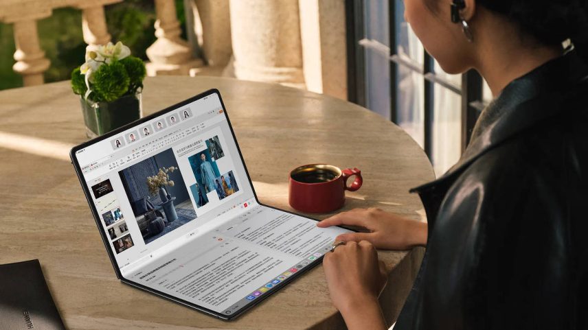 Notebook MateBook Fold Ultimate Design, lançado neste ano pela Huawei (Foto: Divulgação/Huawei)