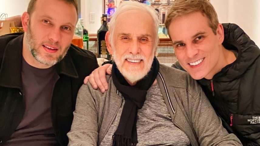 Francisco Cuoco e os filhos Diogo e Rodrigo (Foto: Reprodução/Instagram)