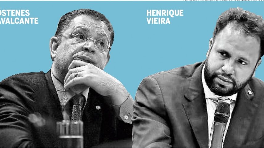 Deputados federais e pastores evangélicos, Sóstenes Cavalcante (PL-RJ) e Henrique Vieira (PSOL-RJ) (Foto: Arte O GLOBO)