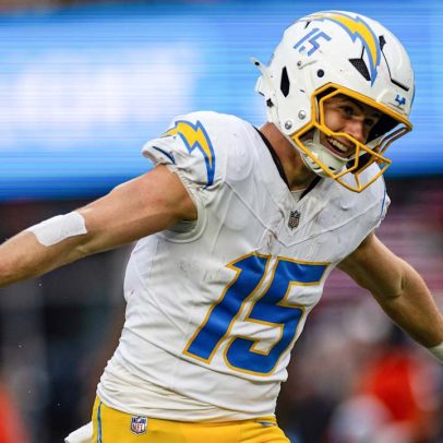 Ladd McConkey, wide receiver dos Chargers, estreia na lista dos 100 melhores jogadores de 2025