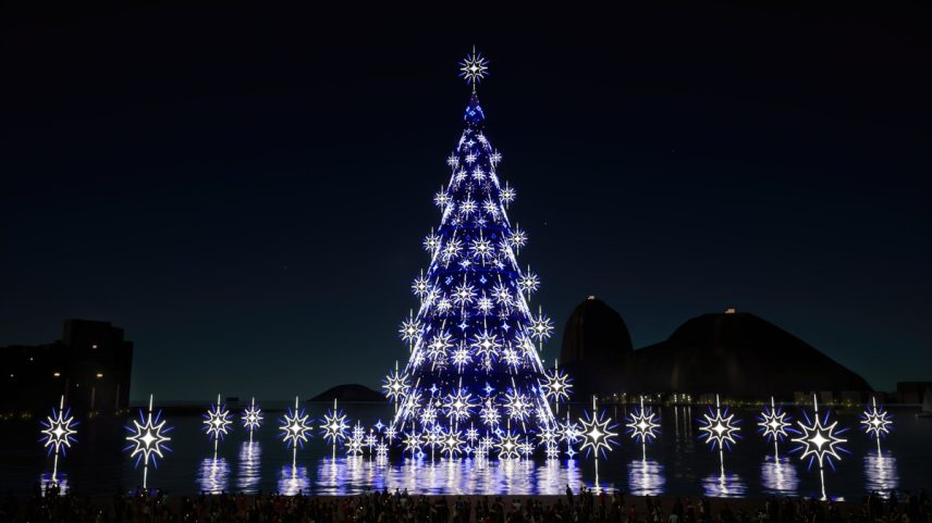 Enseada de Botafogo vai receber a grande estrutura de Natal (Foto: Reprodução)